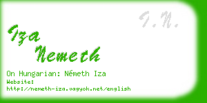 iza nemeth business card