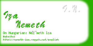 iza nemeth business card